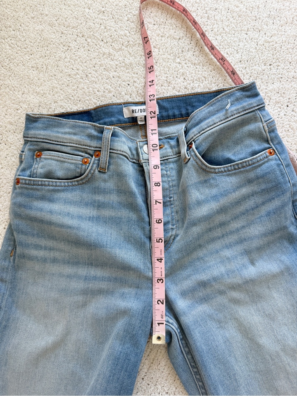RE/DONE Mid-Rise Wide-Leg Crop Jeans 27 Marea - Picture 8 of 14